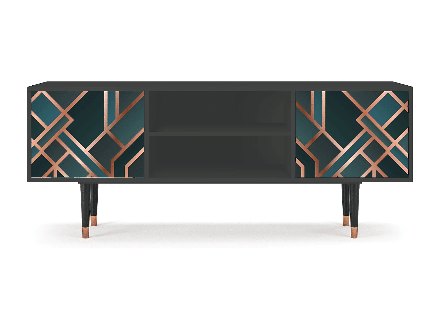 TV-meubel - 170х69х48 cm - T2 - Bronze Crossroad, Antraciet