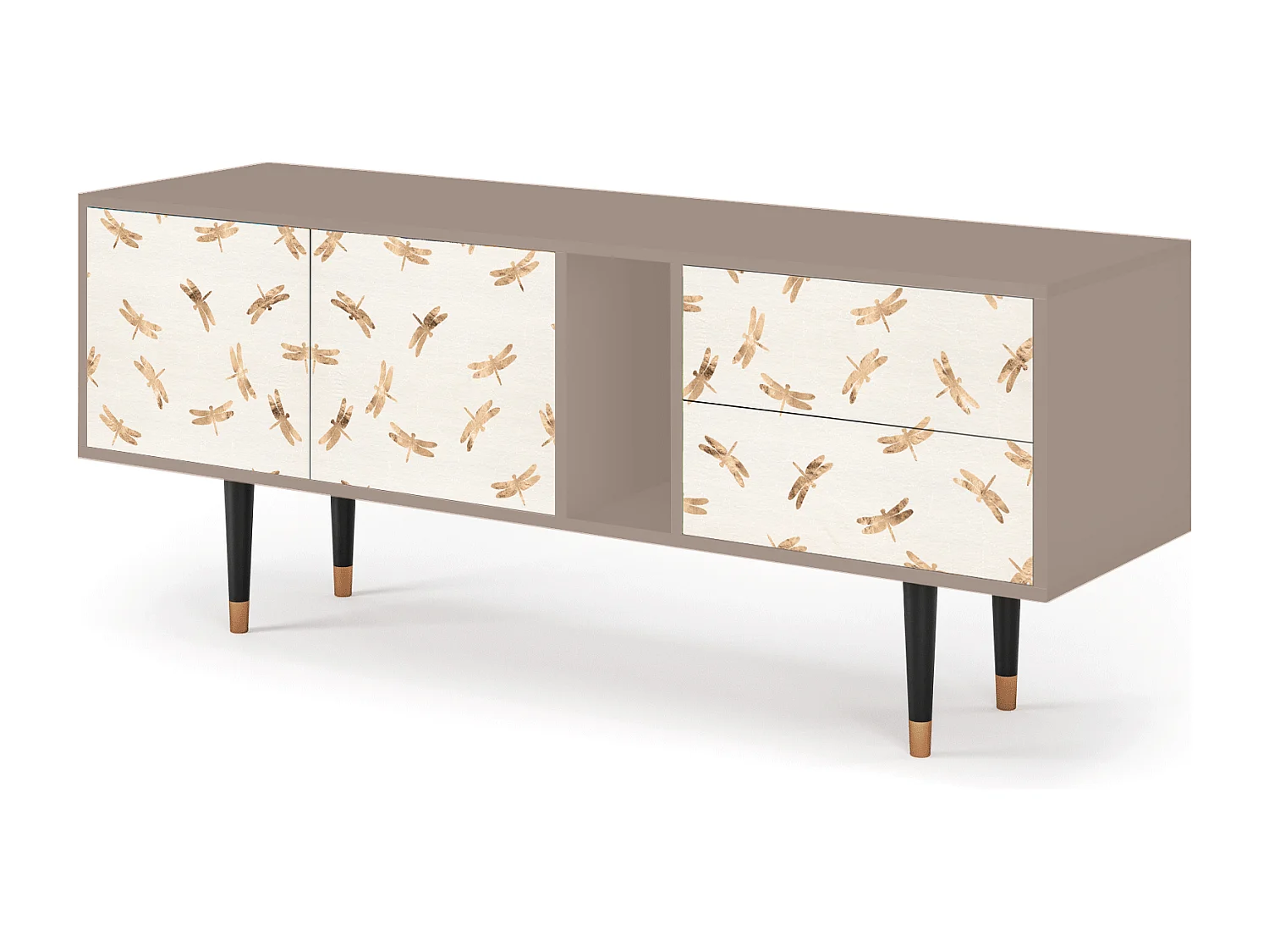 Meuble TV - 170х69х48 cm - T1 - Nude Dragonflies, Latte