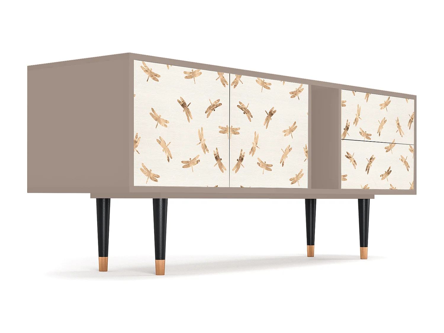 Meuble TV - 170х69х48 cm - T1 - Nude Dragonflies, Latte