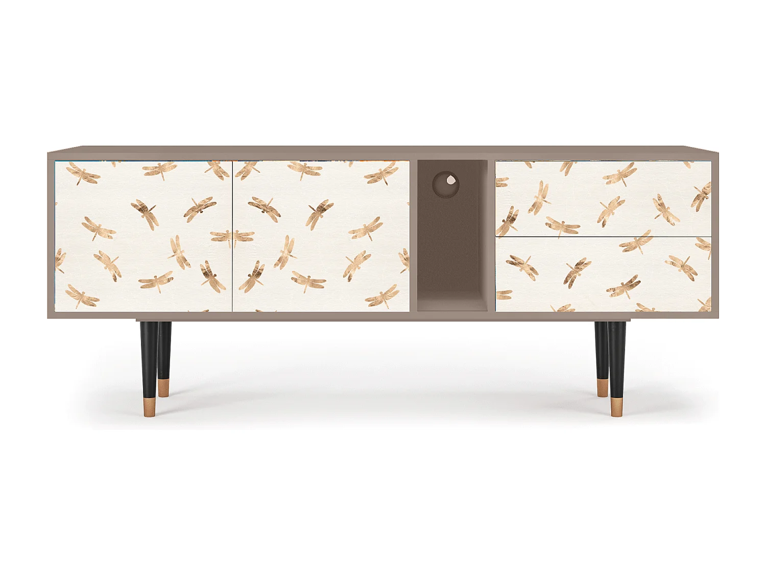 Mueble de TV - 170х69х48 cm - T1 - Nude Dragonflies, Latte