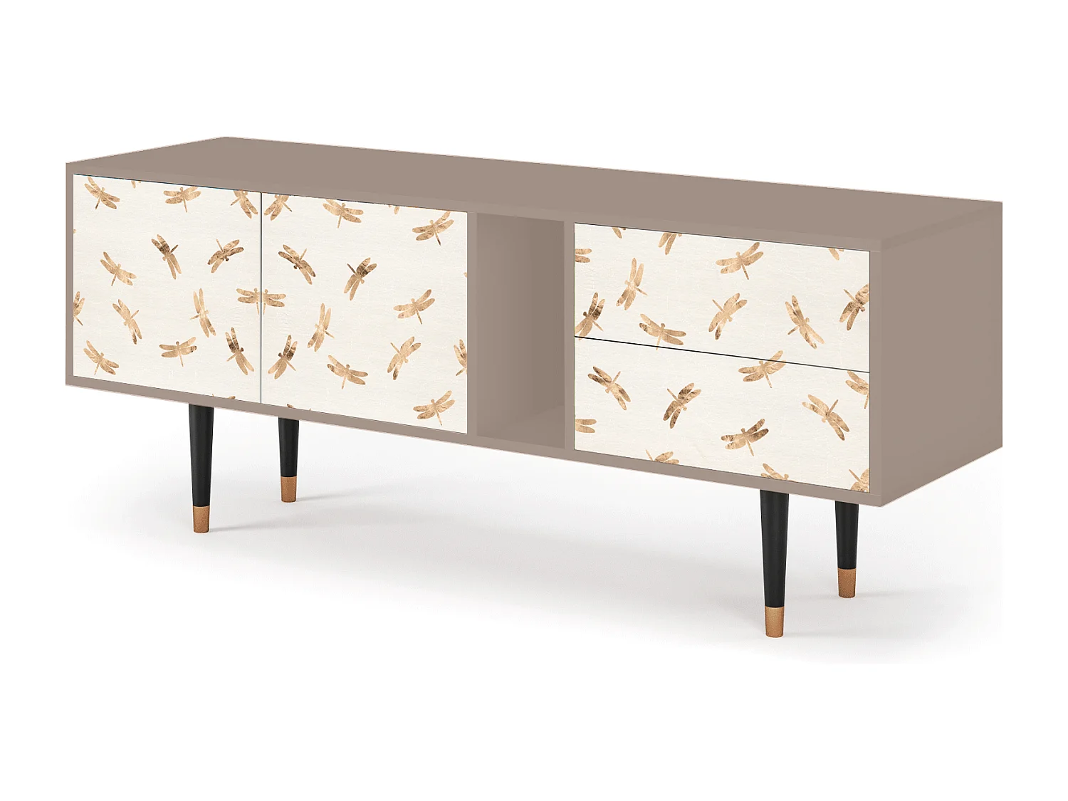Meuble TV - 170х69х48 cm - T1 - Nude Dragonflies, Latte
