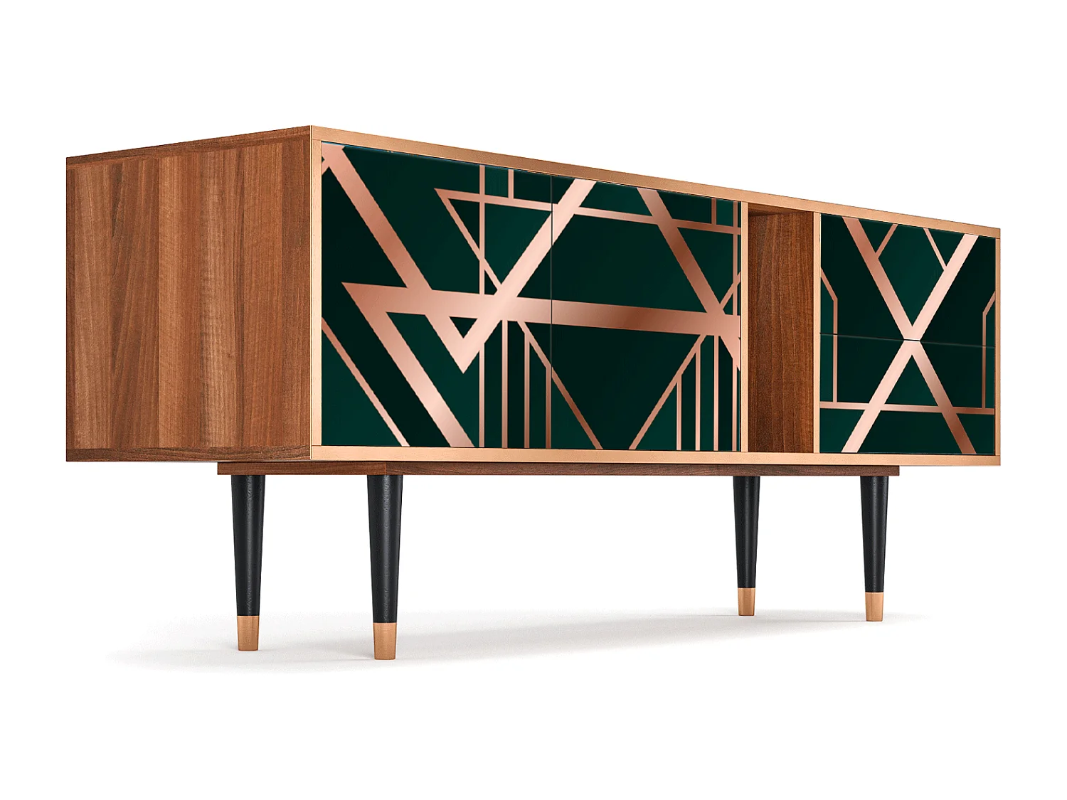 Meuble TV - 170х69х48 cm - T1 - Emerald Gatsby, Noyer