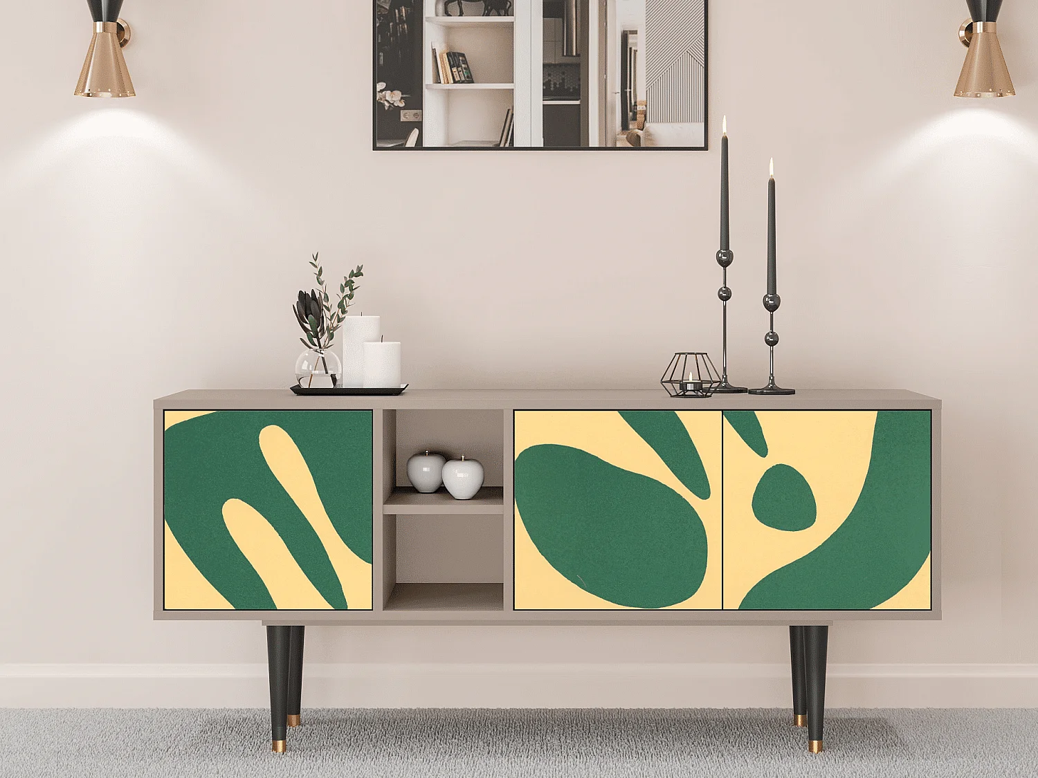 TV-meubel - 150х69х41 cm - T5 - Constellations by Arp, Latte