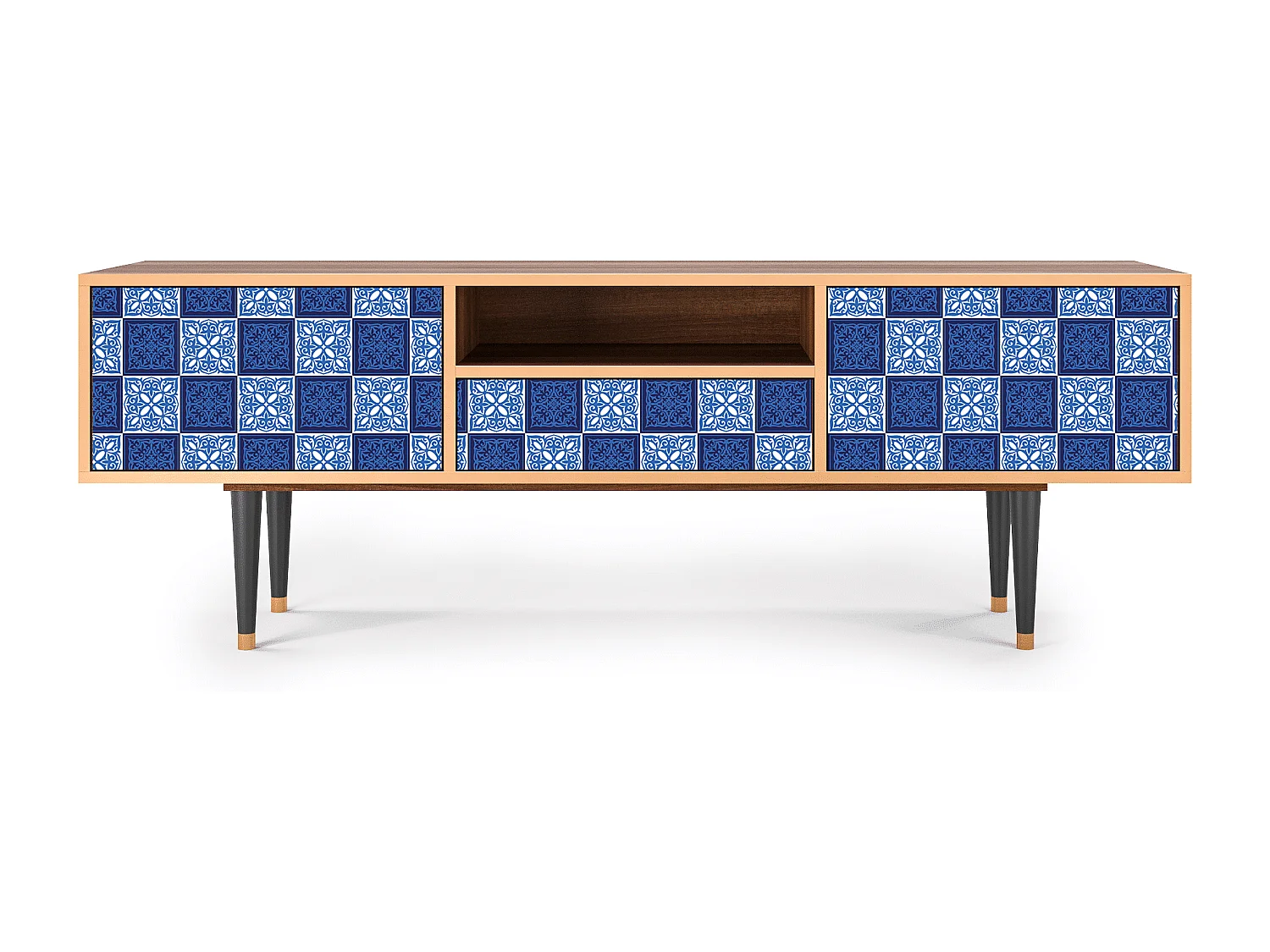 Meuble TV - 170х59х41 cm - T6 - Light Path, Noyer