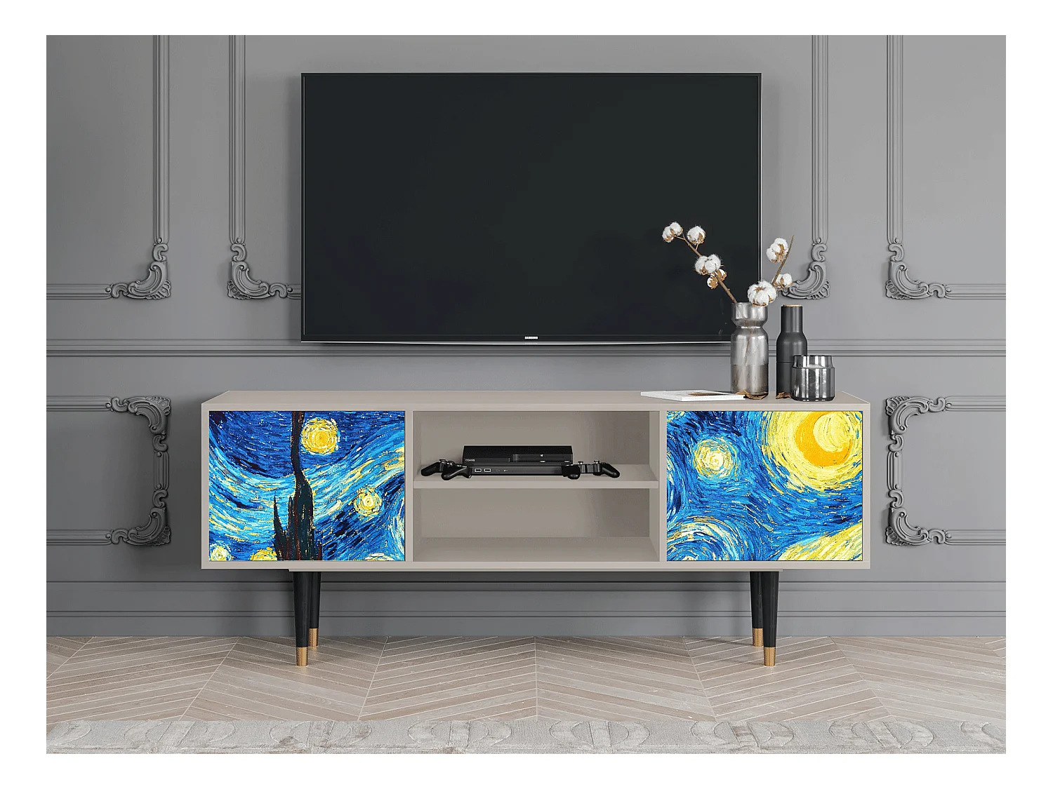 TV-Möbel - 170х69х48 cm - T2 - The Starry Night  , Sand