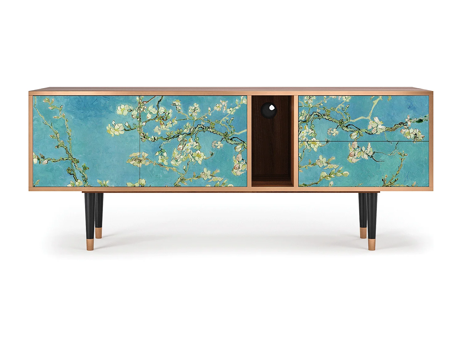 Mobile TV - 170х69х48 cm - T1 - Almond Blossom, Noce