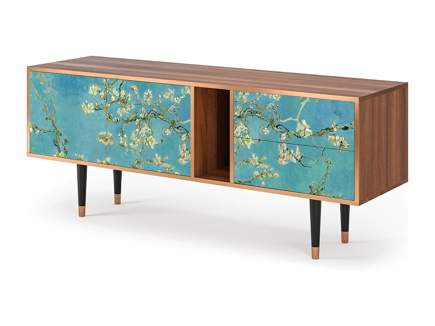 Mobile TV - 170х69х48 cm - T1 - Almond Blossom, Noce