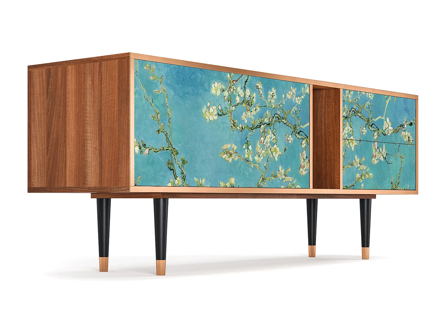 Mobile TV - 170х69х48 cm - T1 - Almond Blossom, Noce