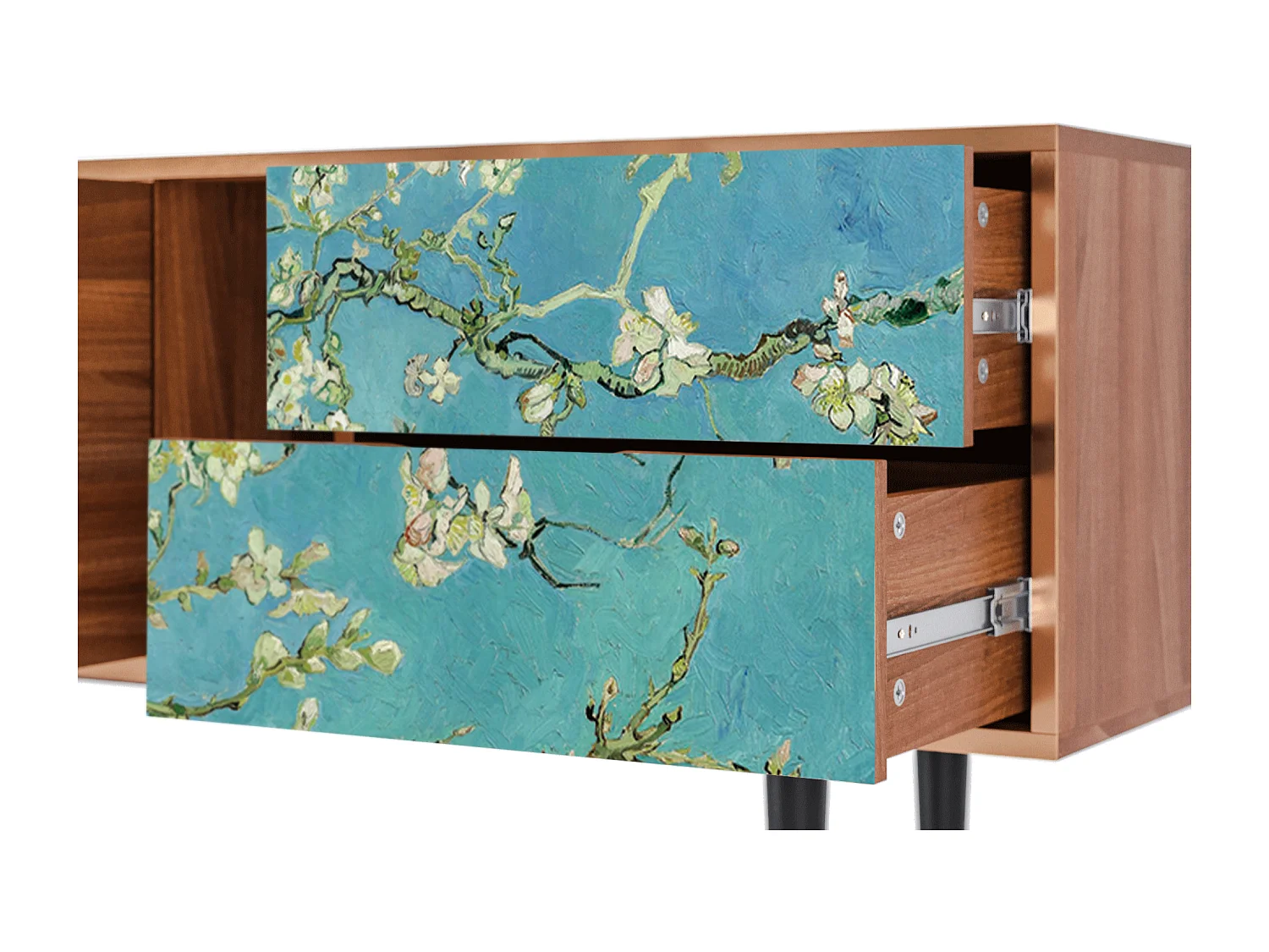 Mobile TV - 170х69х48 cm - T1 - Almond Blossom, Noce