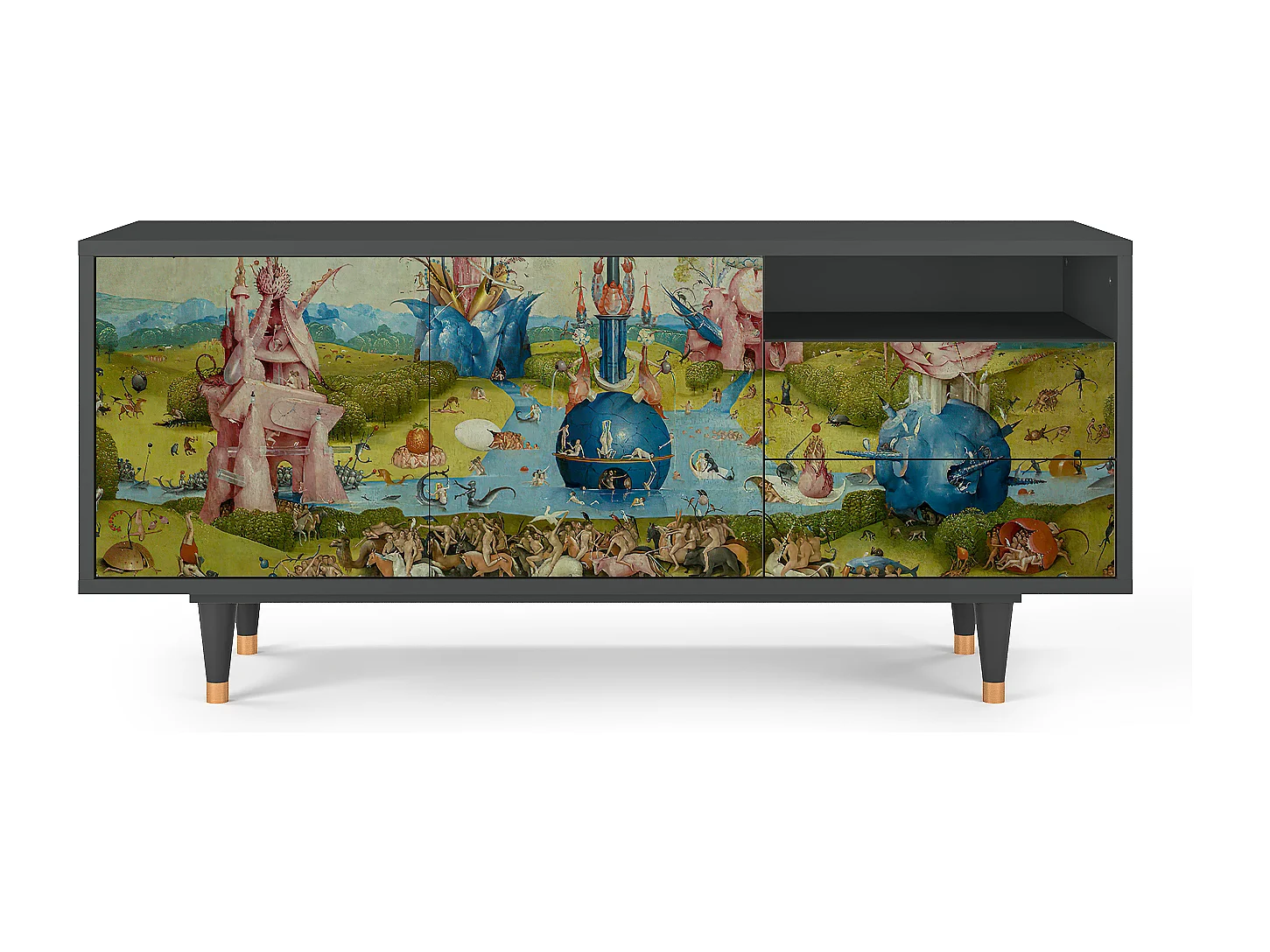 Mueble de TV - 125х56х41 cm - T7 - The Garden 2 by Bosch, Antracita