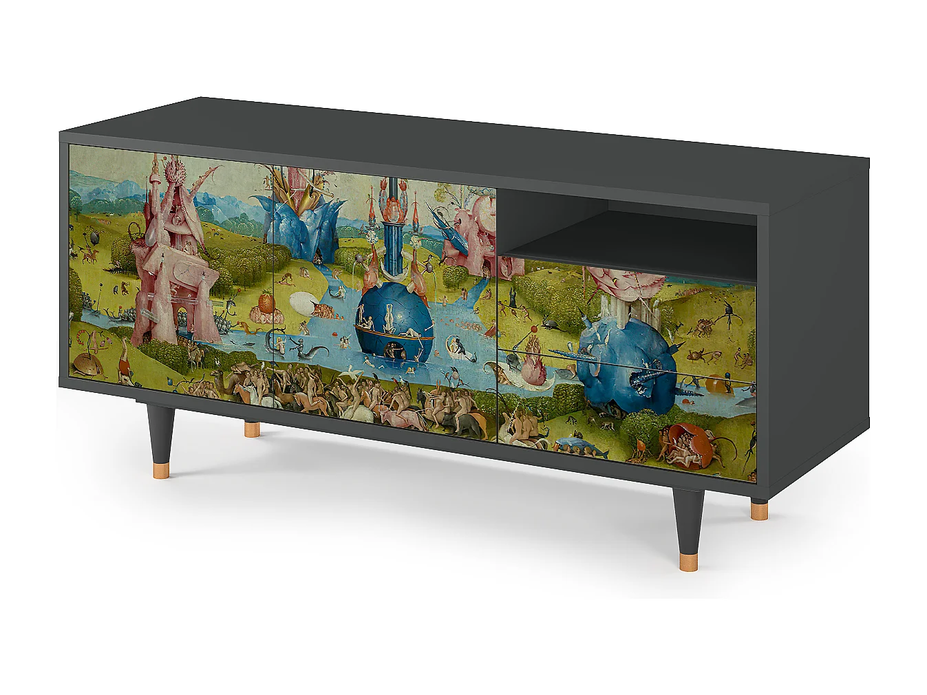 Mueble de TV - 125х56х41 cm - T7 - The Garden 2 by Bosch, Antracita