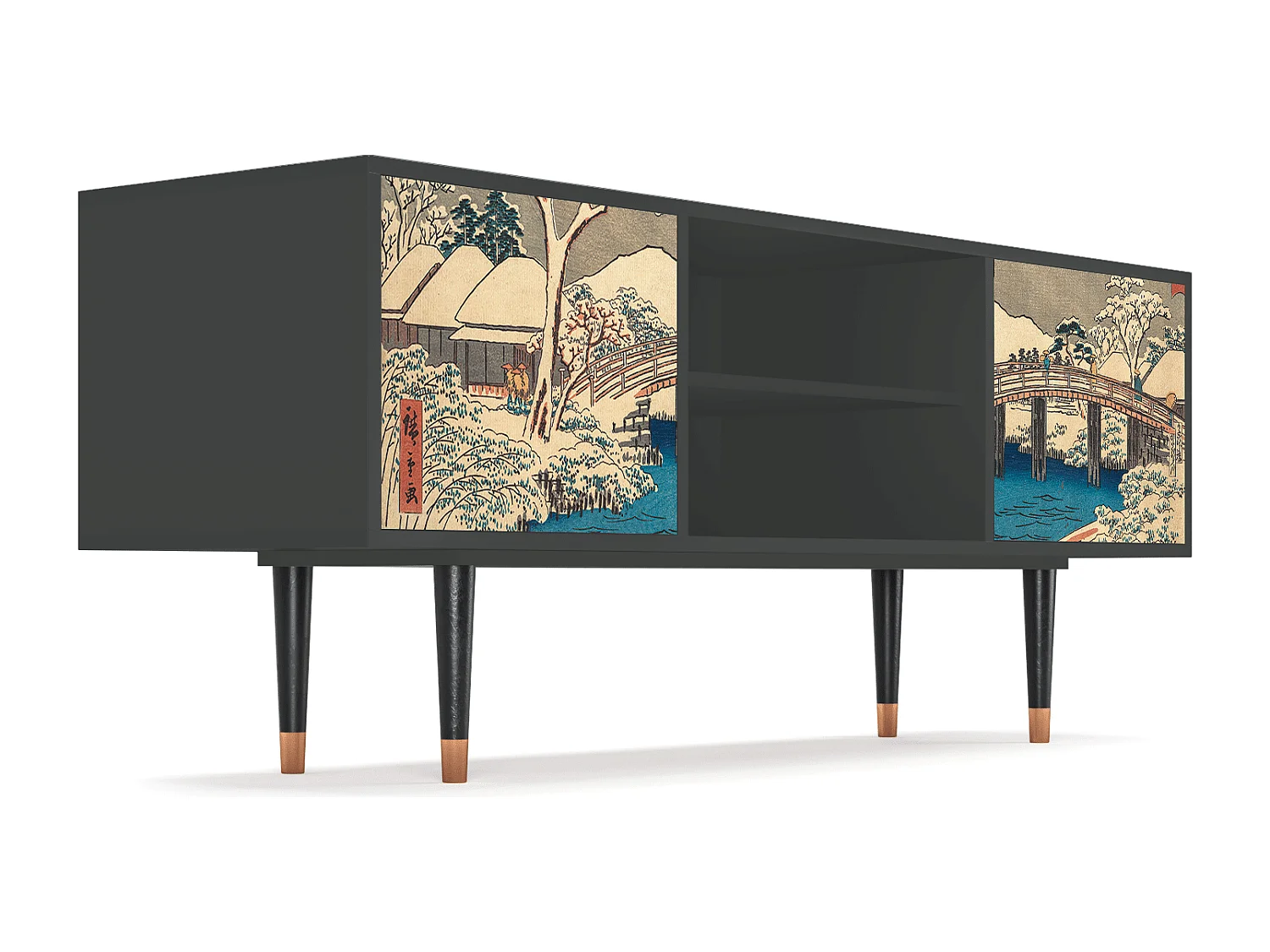 Meuble TV - 170х69х48 cm - T2 - Katabira River, Anthracite