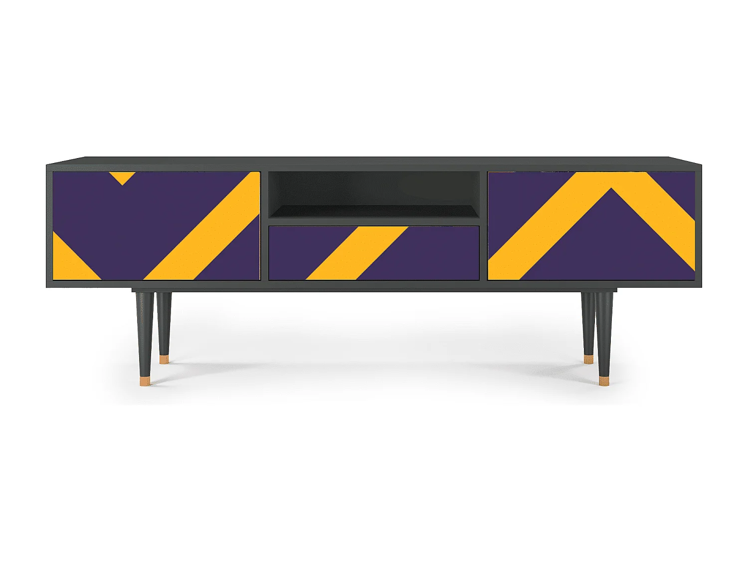 Mueble de TV - 170х59х41 cm - T6 - The Brightest Way, Antracite