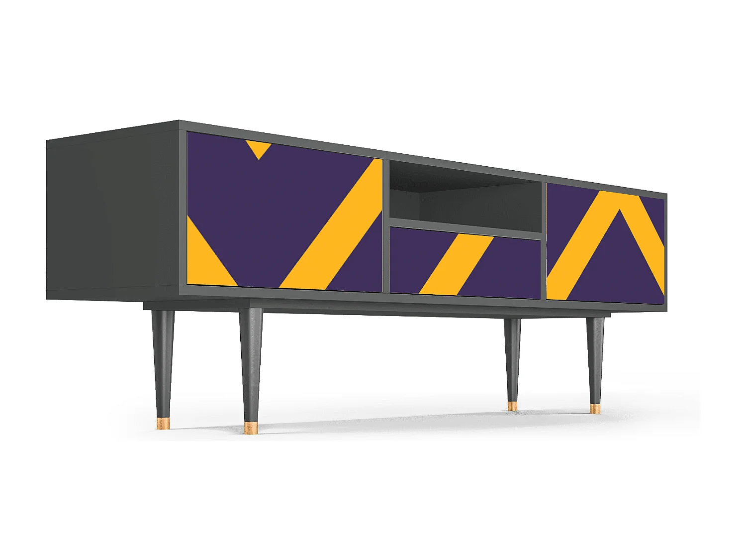 Mueble de TV - 170х59х41 cm - T6 - The Brightest Way, Antracite