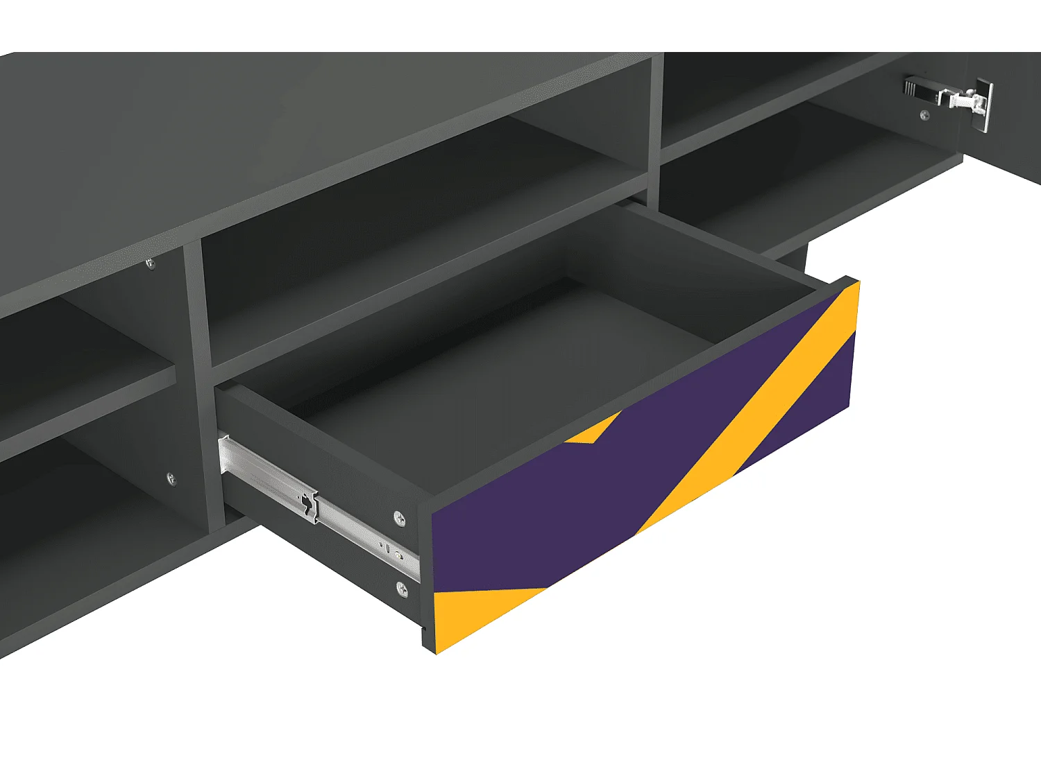 Mueble de TV - 170х59х41 cm - T6 - The Brightest Way, Antracite