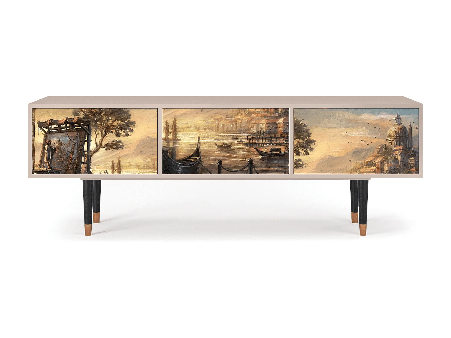 Meuble TV - 170х59х48 cm - T4 - Venice, Latte