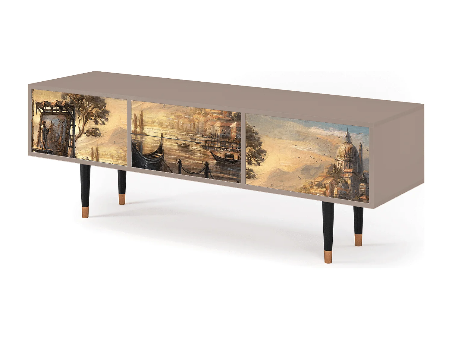 Meuble TV - 170х59х48 cm - T4 - Venice, Latte