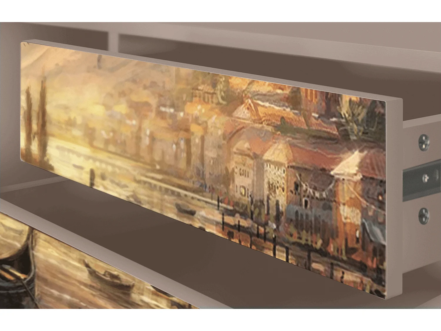 Meuble TV - 170х59х48 cm - T4 - Venice, Latte