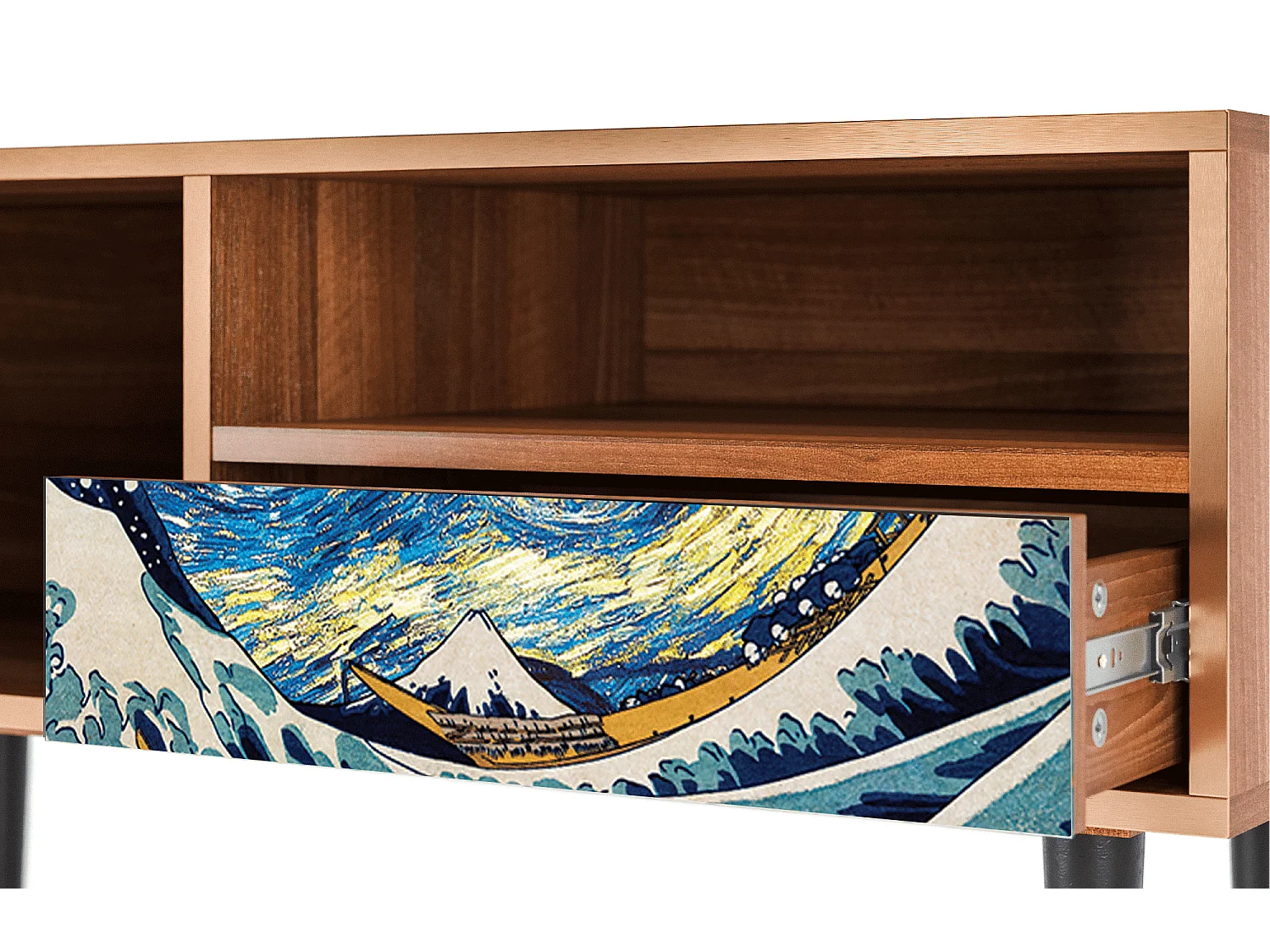 TV-meubel - 115х59х48 cm - T3 - Great Wave, Walnoot