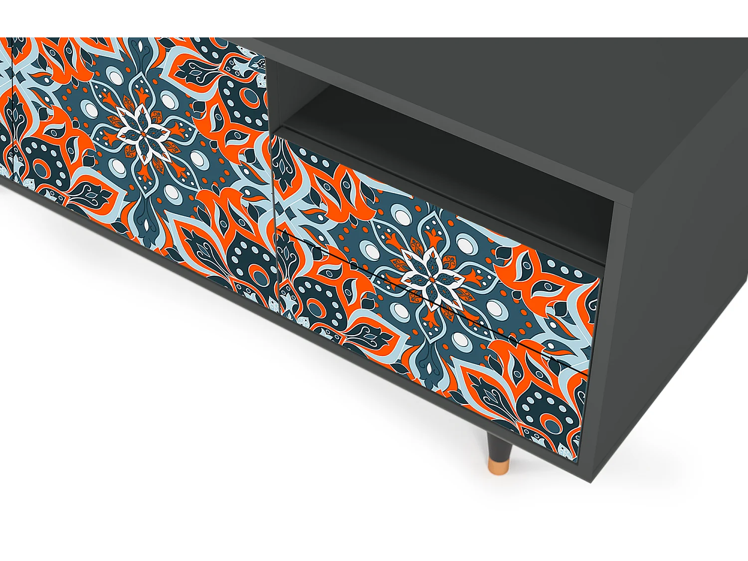 Mobile TV - 125х56х41 cm - T7 - Fire Beetle, Antracite