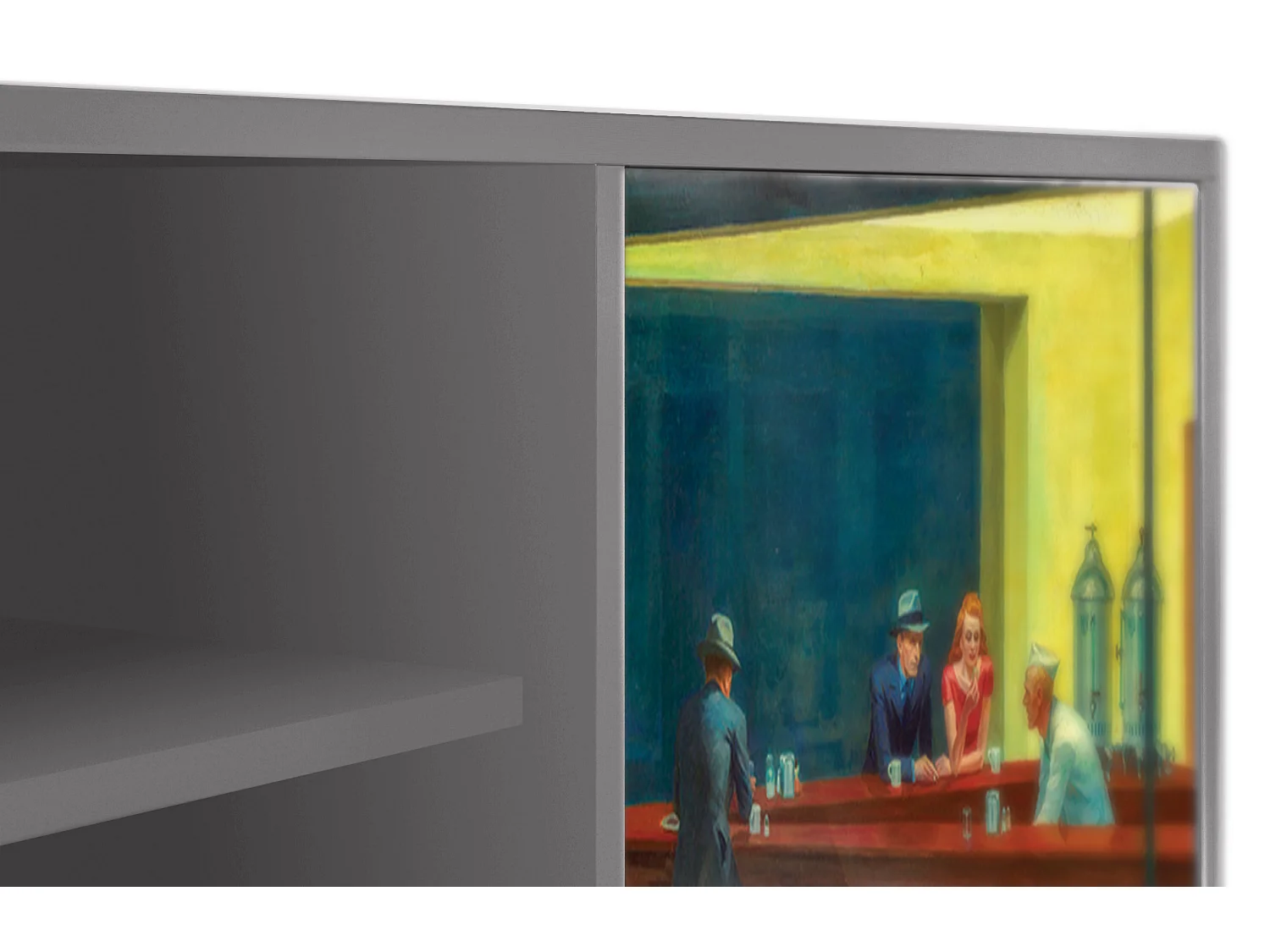 TV-Möbel - 170х69х48 cm - T2 - Nighthawks by Hopper, Grau