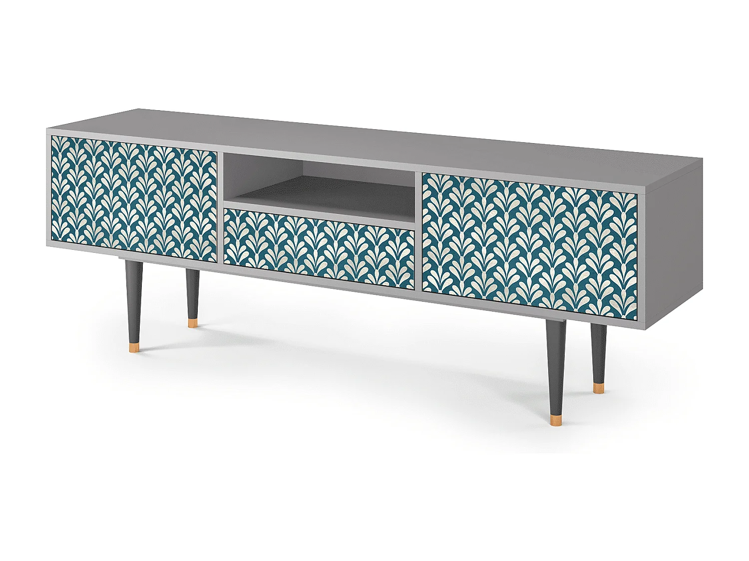 TV-Möbel - 170х59х41 cm - T6 - Milky Tears, Grau