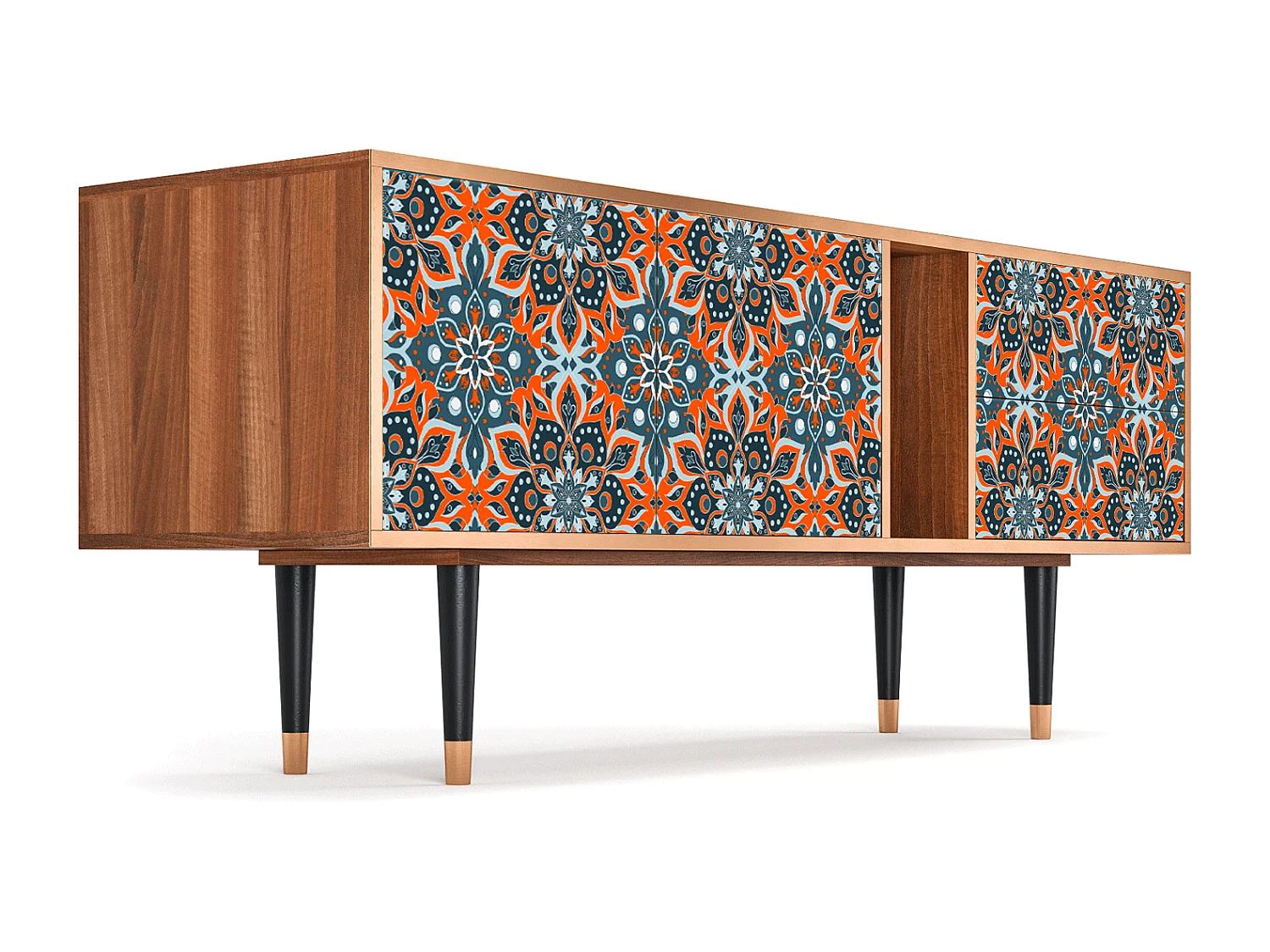 TV-meubel - 170х69х48 cm - T1 - Fire Beetle, Walnoot