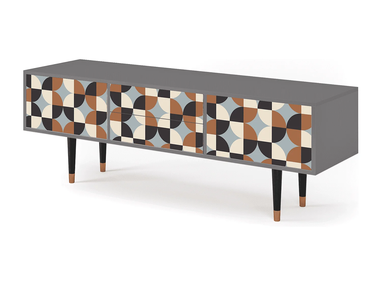 TV-Möbel - 170х59х48 cm - T4 - Brown Sensation, Grau