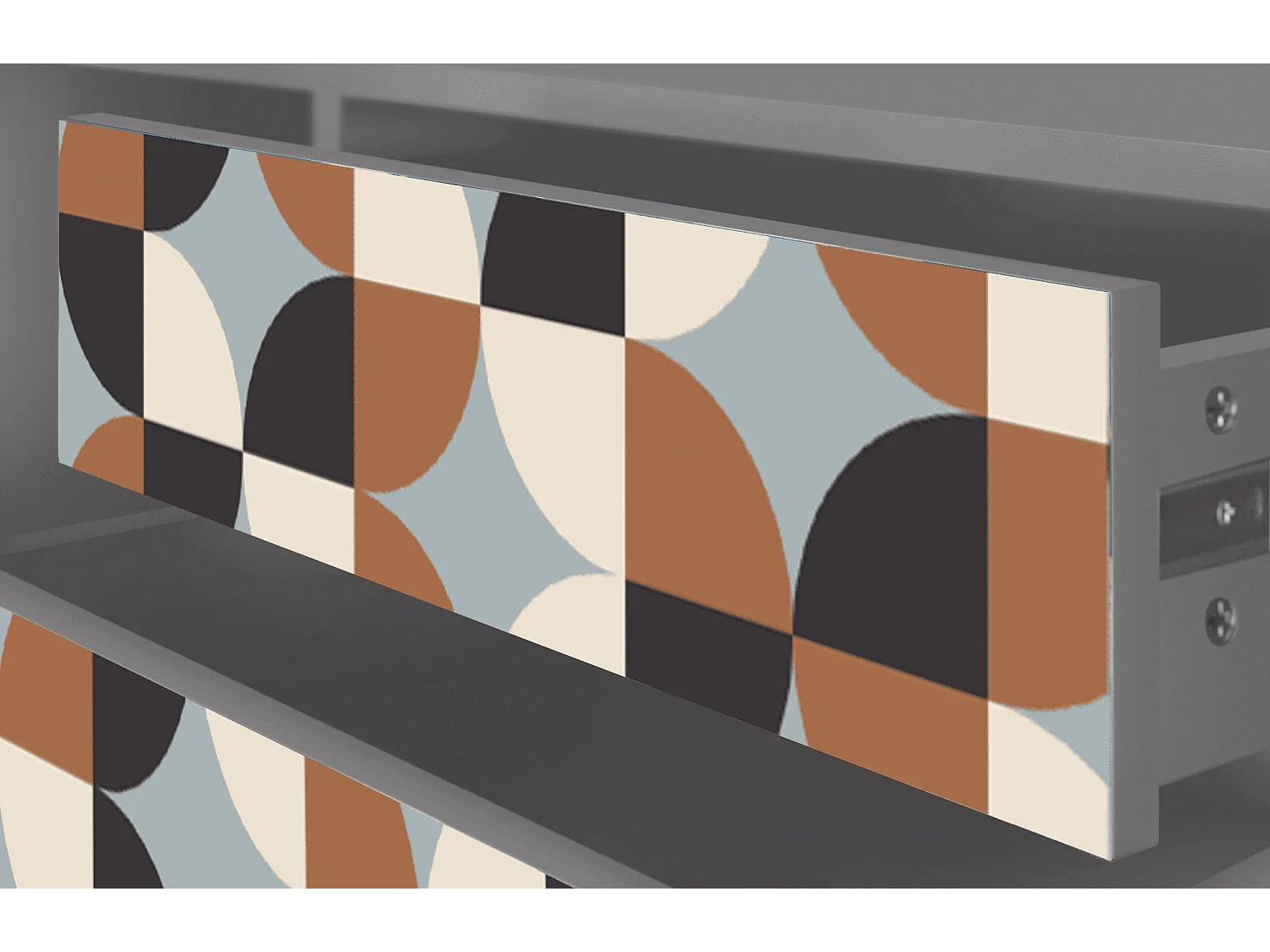 TV-Möbel - 170х59х48 cm - T4 - Brown Sensation, Grau