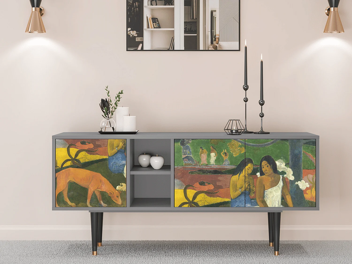 TV-meubel - 150х69х41 cm - T5 - Arearea , Grijs