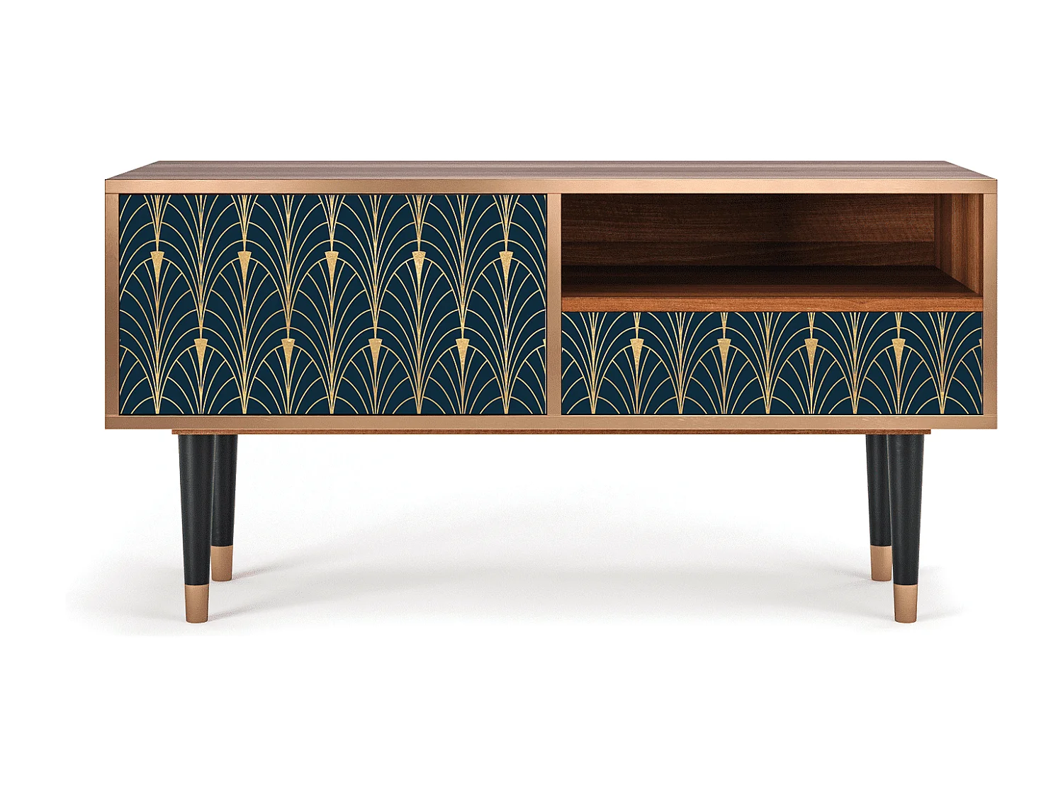 TV-Möbel - 115х59х48 cm - T3 - Flower of the Nile, Walnuss