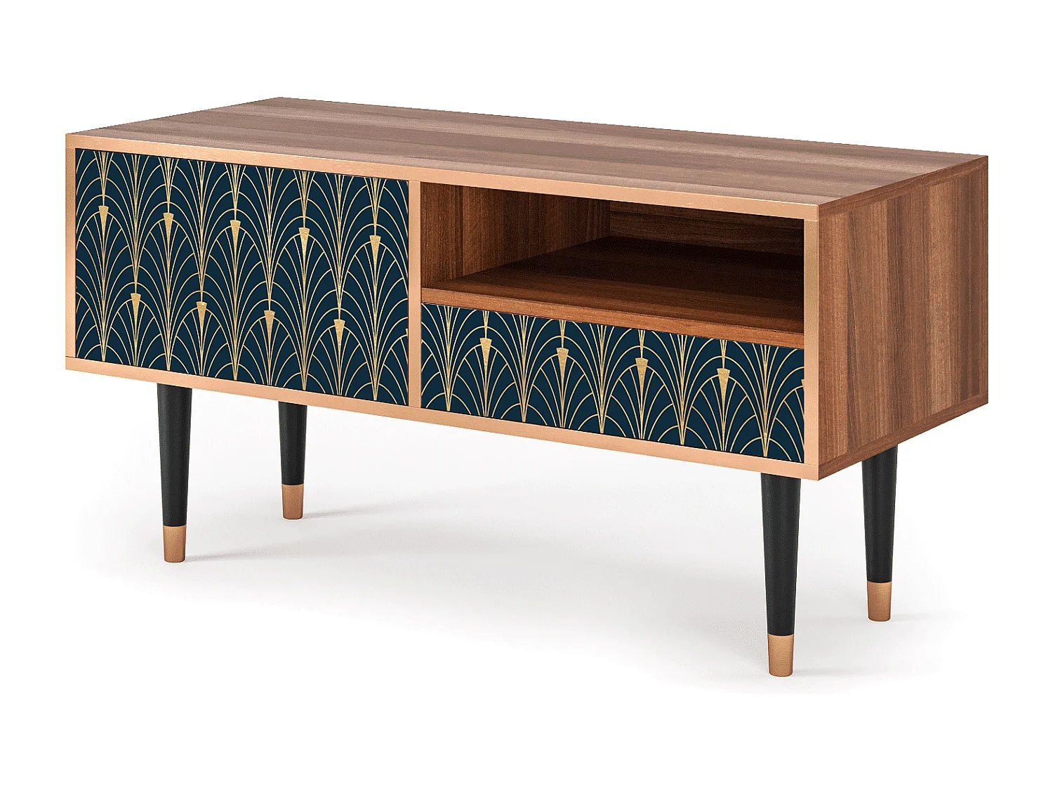 TV-Möbel - 115х59х48 cm - T3 - Flower of the Nile, Walnuss