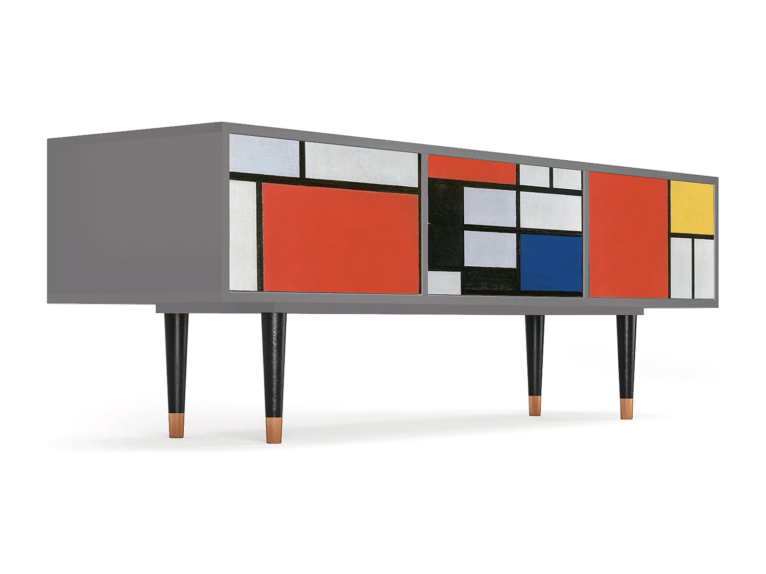 Meuble TV - 170х59х48 cm - T4 - Composition, Gris