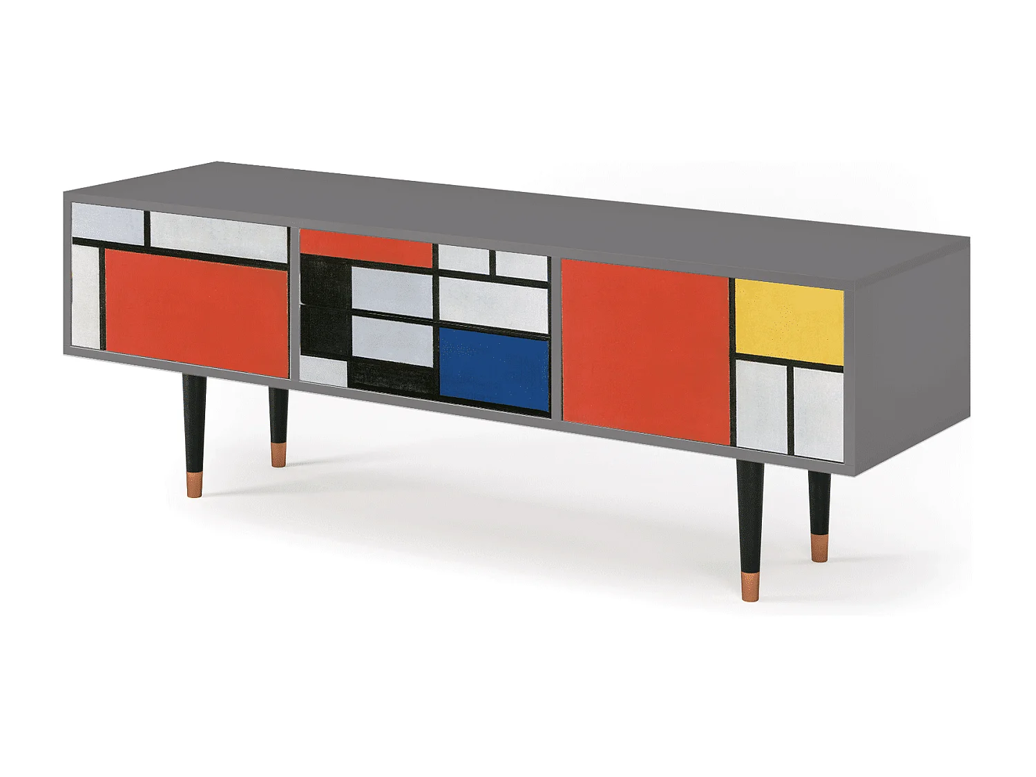 TV-Möbel - 170х59х48 cm - T4 - Composition, Grau