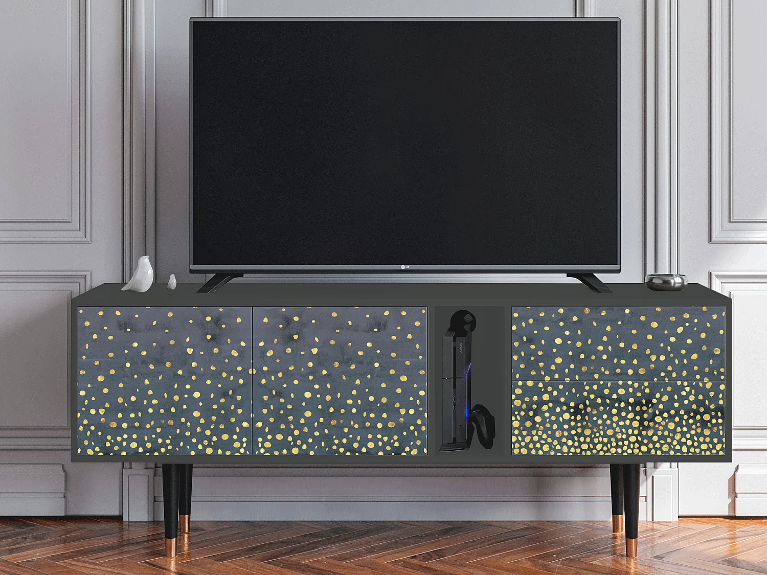 TV-Möbel - 170х69х48 cm - T1 - Foggy Lights, Anthrazit