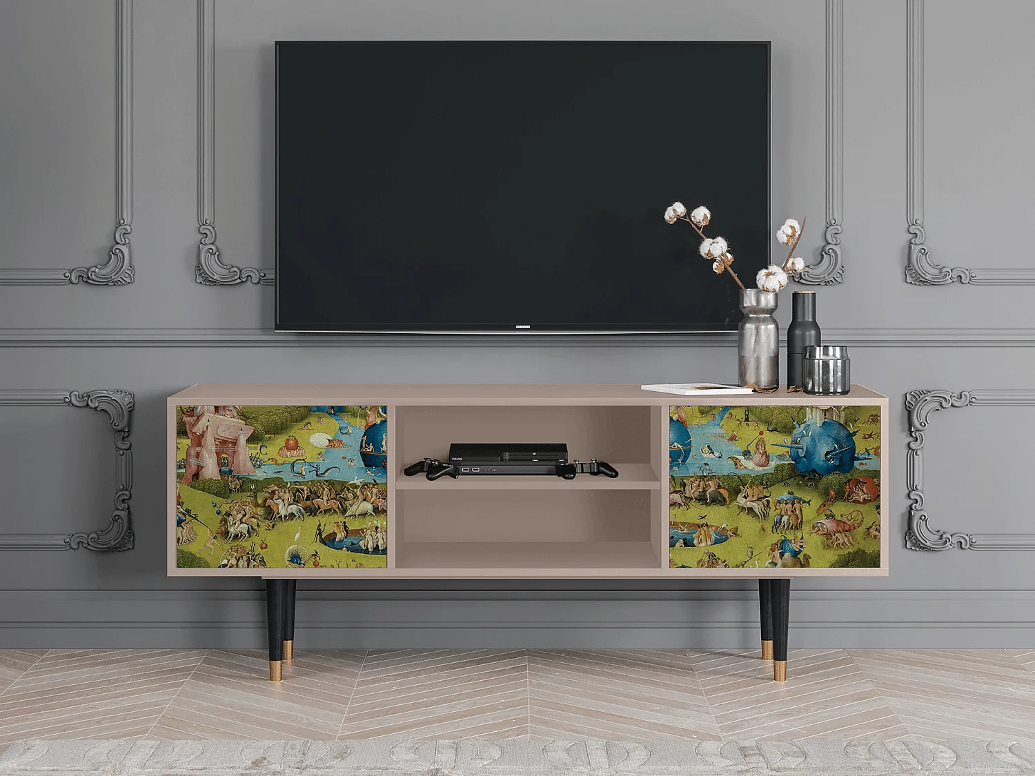 Mueble de TV - 170х69х48 cm - T2 - The Garden 2 by Bosch, Latte