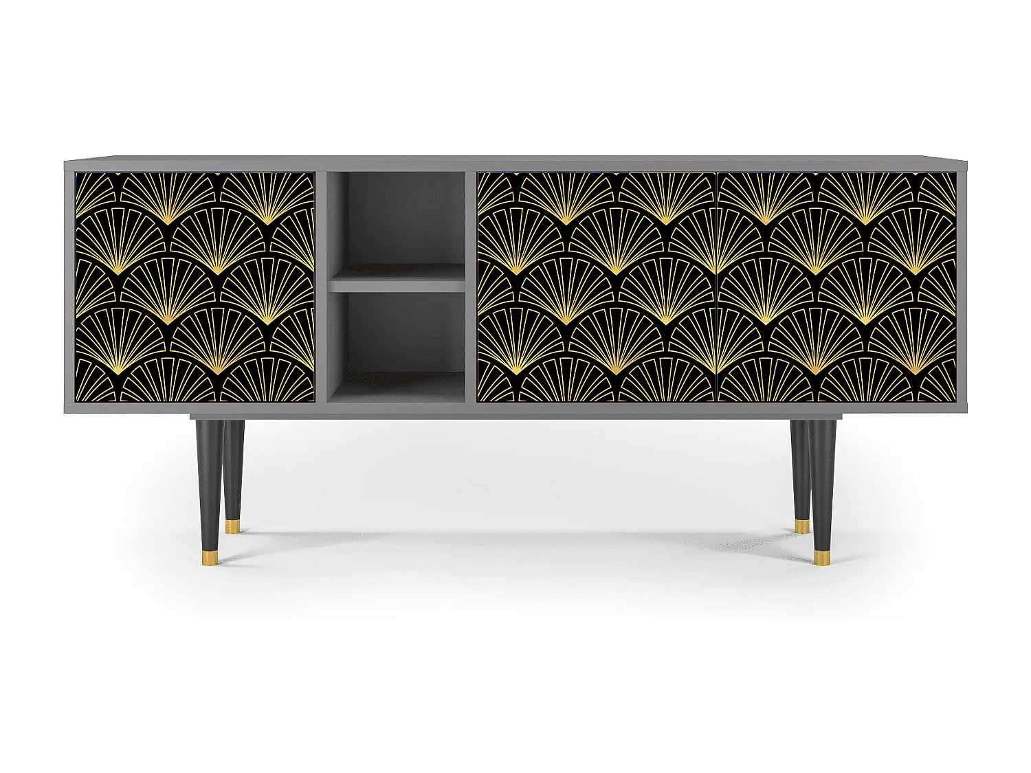 Mueble de TV - 150х69х41 cm - T5 - Bird of Juno, Cinza