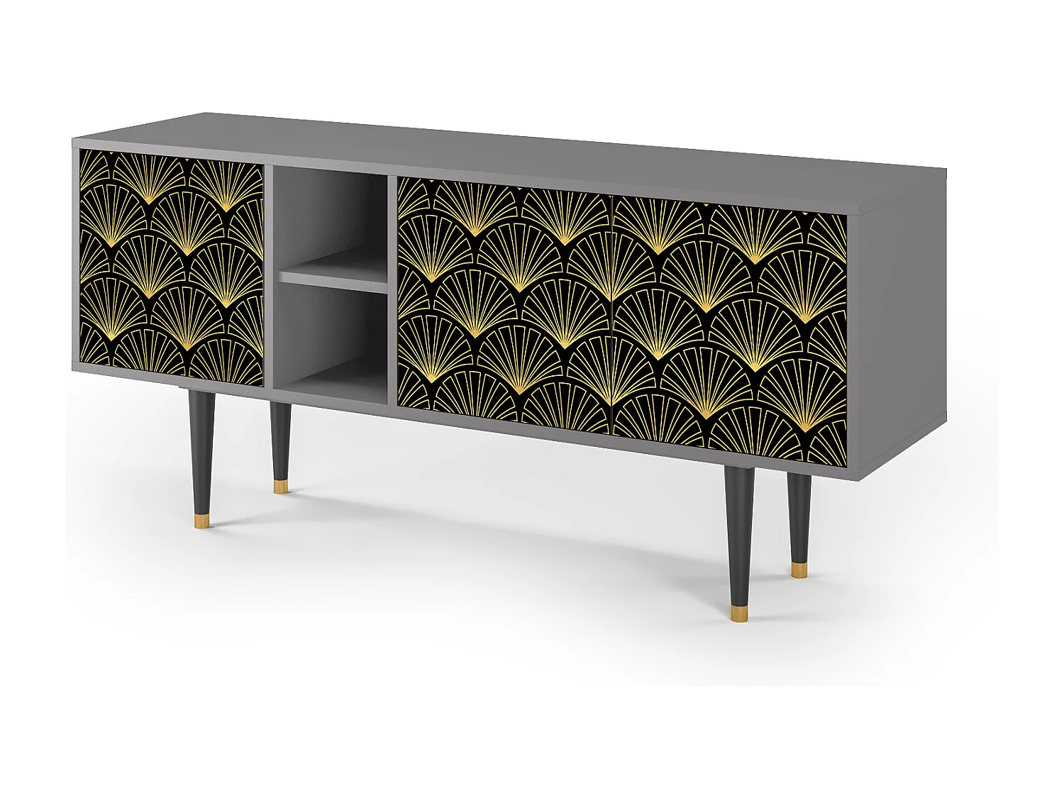 Mueble de TV - 150х69х41 cm - T5 - Bird of Juno, Cinza