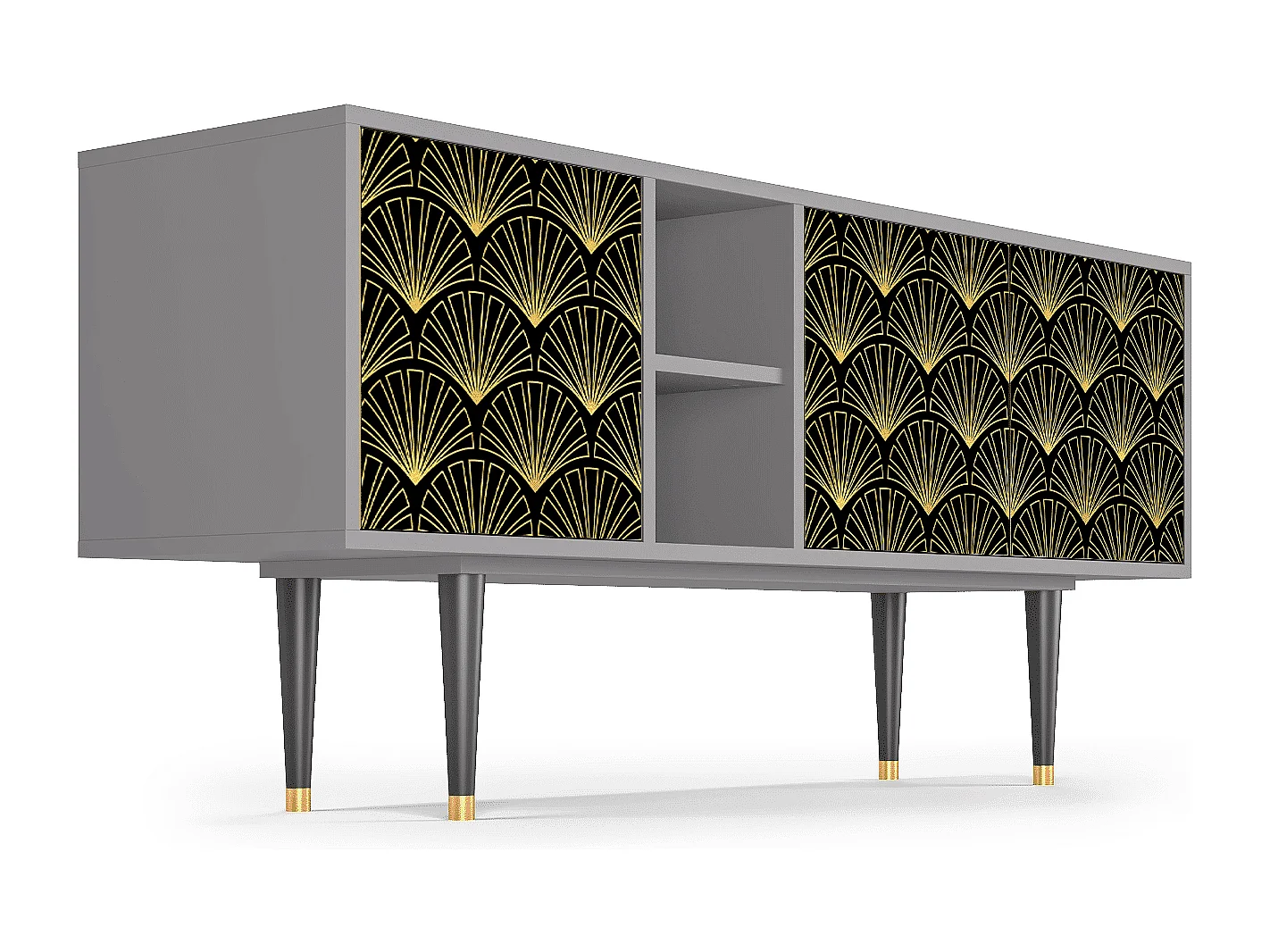 Mueble de TV - 150х69х41 cm - T5 - Bird of Juno, Cinza