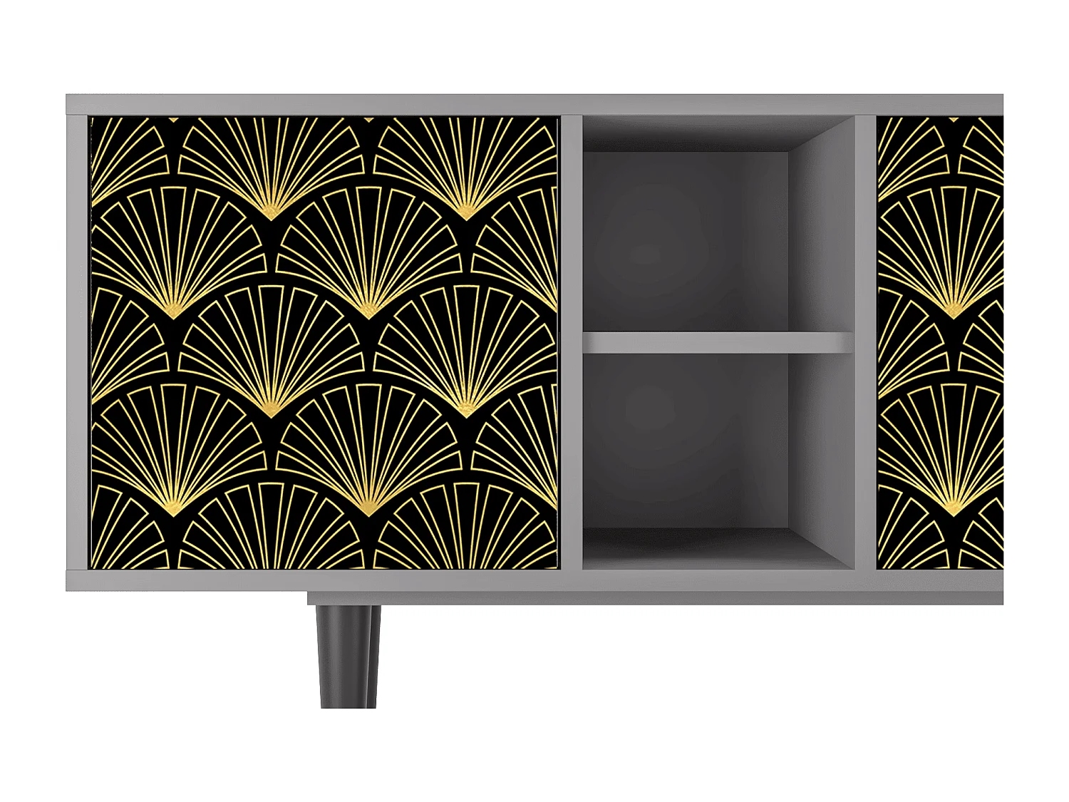 Mueble de TV - 150х69х41 cm - T5 - Bird of Juno, Cinza