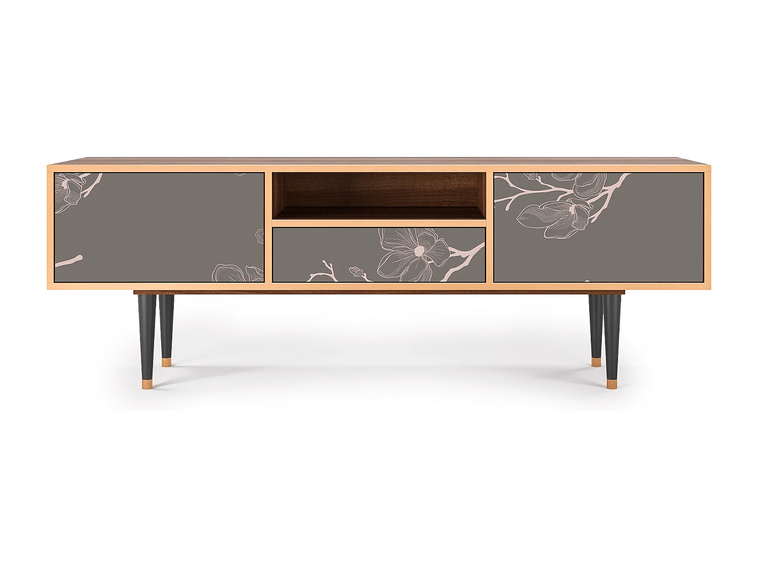 Meuble TV - 170х59х41 cm - T6 - Cherry Blossom, Noyer