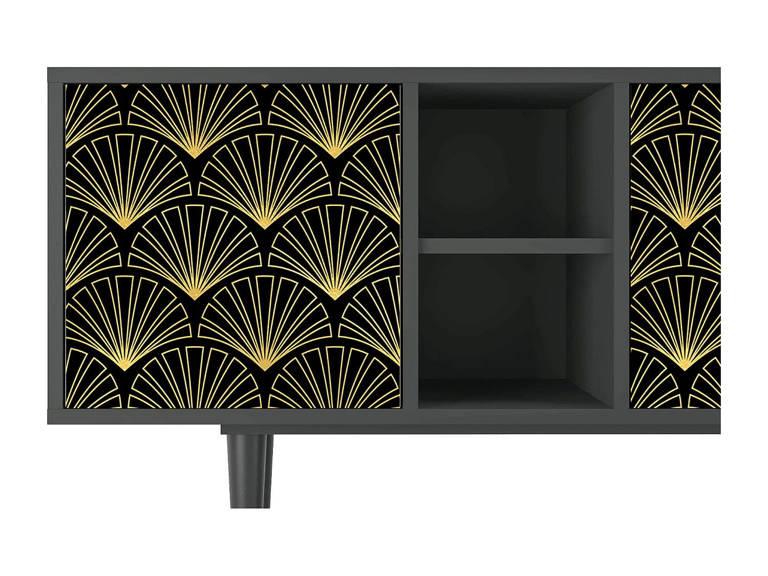 Mueble de TV - 150х69х41 cm - T5 - Bird of Juno, Antracite