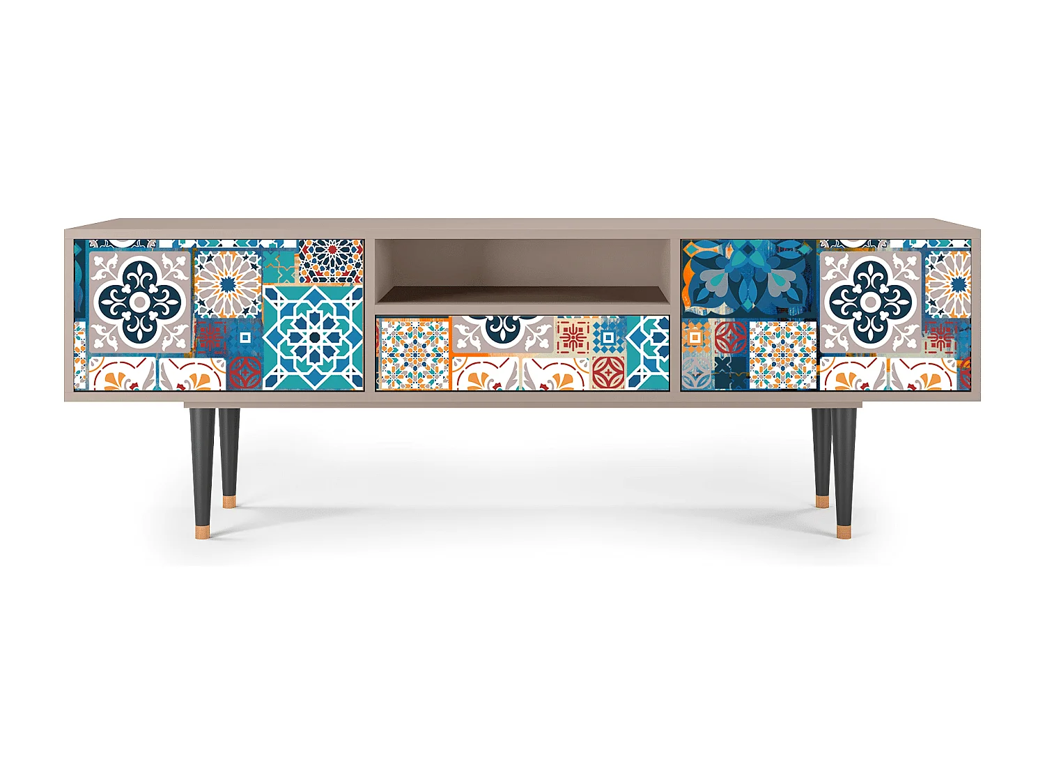 Mobile TV - 170х59х41 cm - T6 - Moroccan Market, Latte