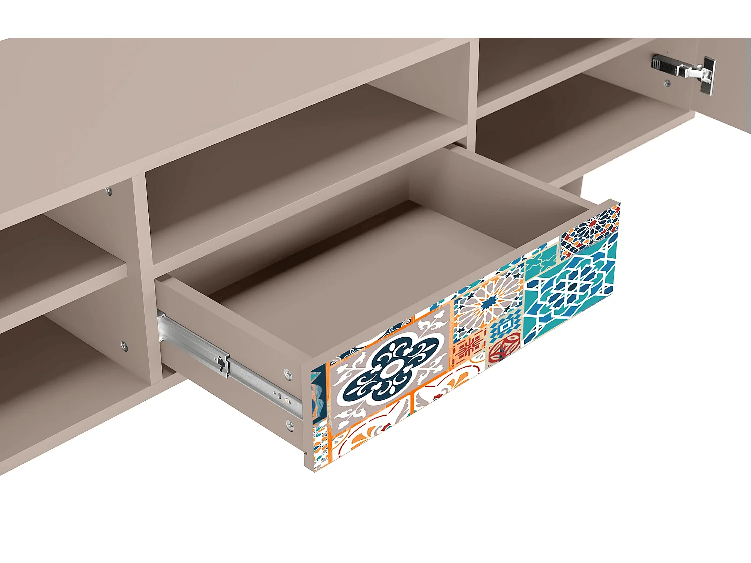 Mobile TV - 170х59х41 cm - T6 - Moroccan Market, Latte