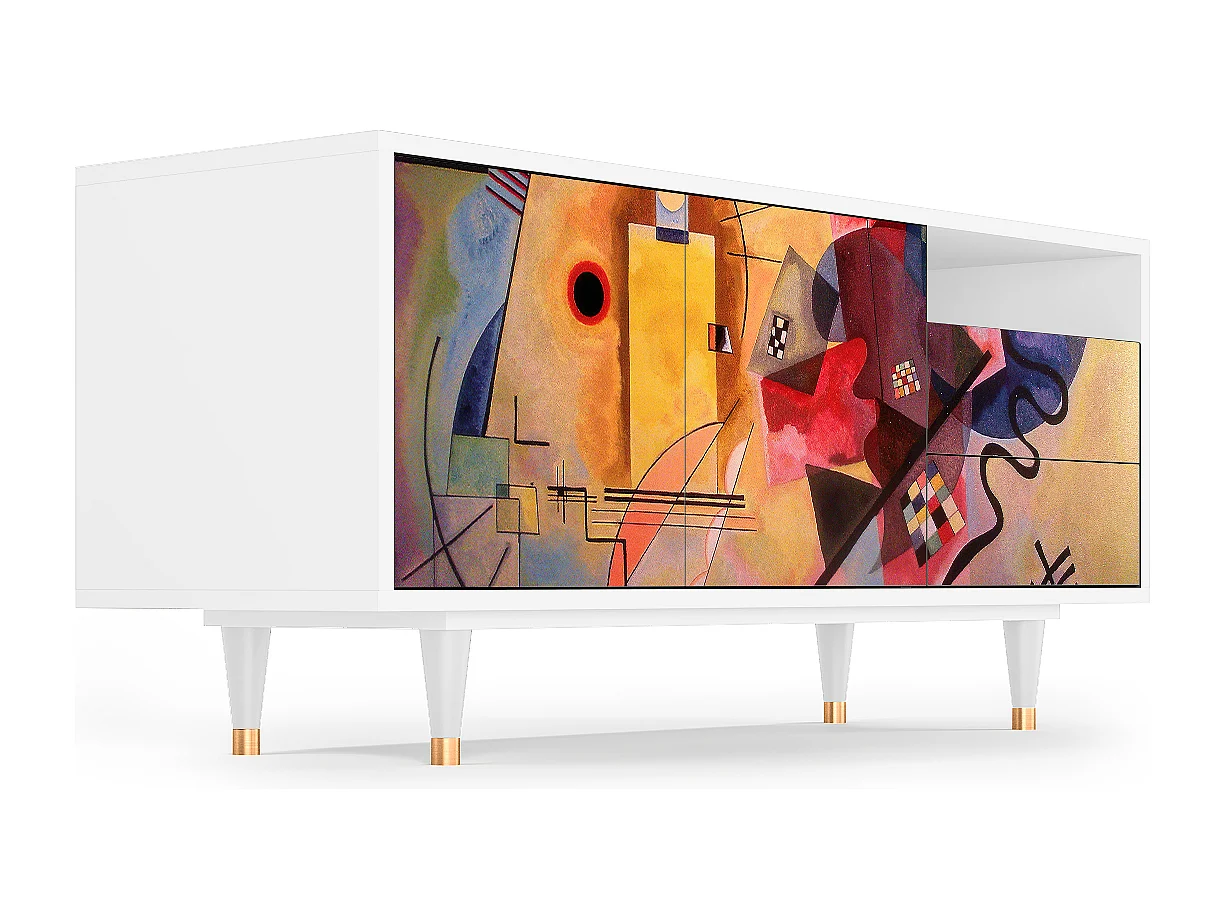 Mobile TV - 125х56х41 cm - T7 - Modern Art, Bianco