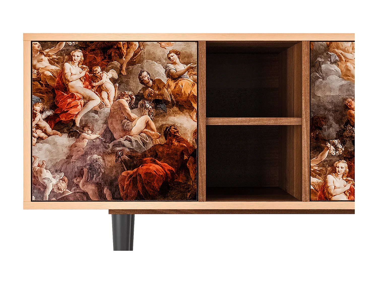 TV-Möbel - 150х69х41 cm - T5 - Versailles, Walnuss