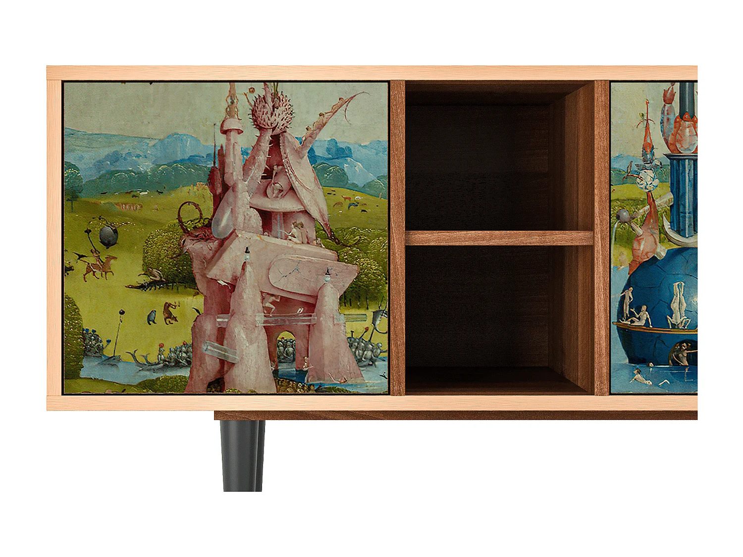 Szafka RTV - 150х69х41 cm - T5 - The Garden 2 by Bosch, Orzech