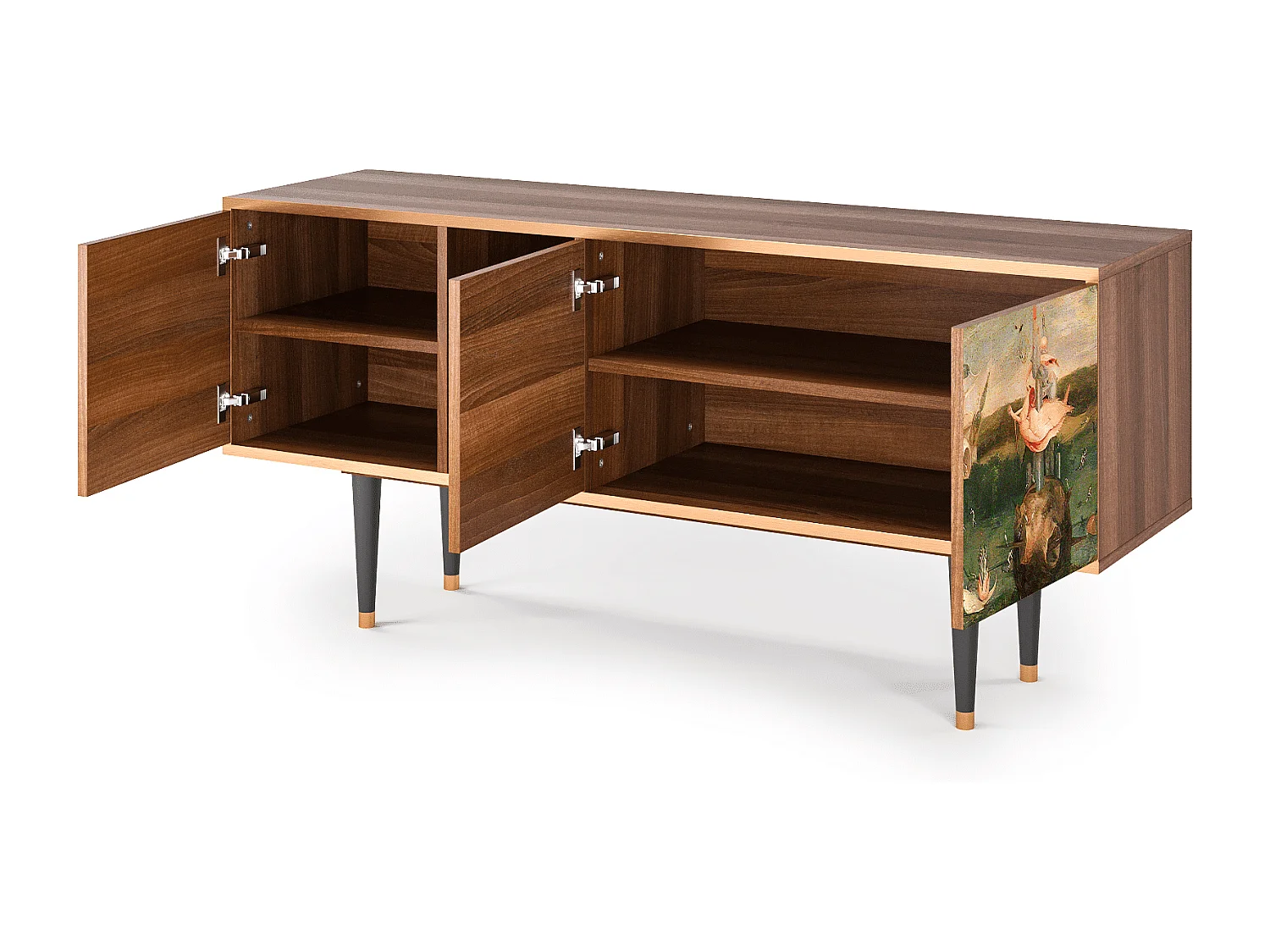 TV-meubel - 150х69х41 cm - T5 - The Garden 2 by Bosch, Walnoot