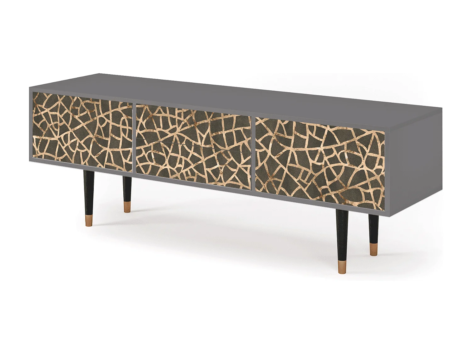 Mueble de TV - 170х59х48 cm - T4 - Enlarged Leaf, Cinza