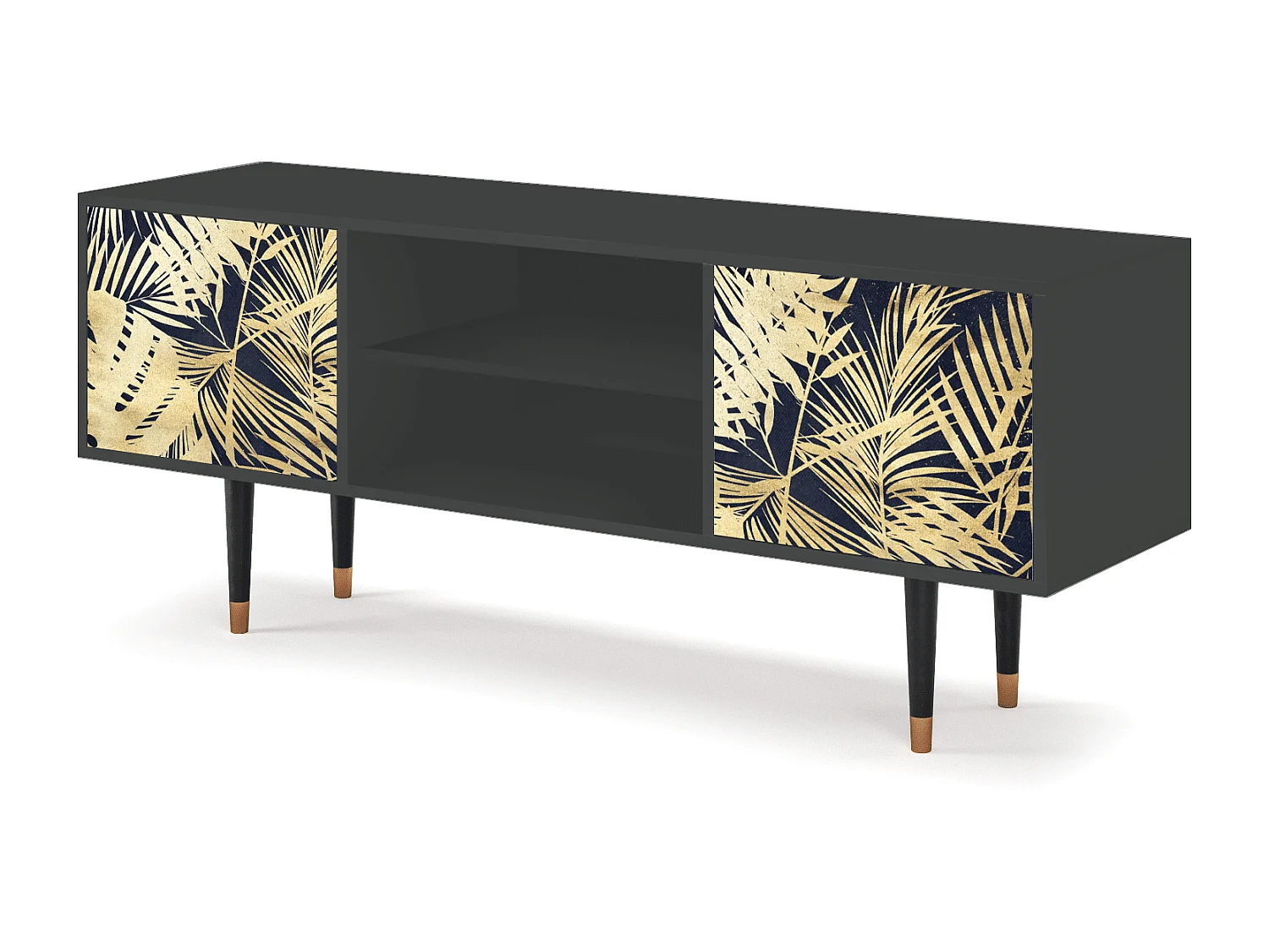 TV-Möbel - 170х69х48 cm - T2 - Jungle Vibes, Anthrazit